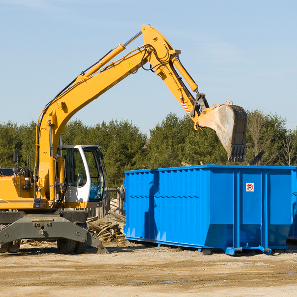 are there any restrictions on where a residential dumpster can be placed in Baytown MN